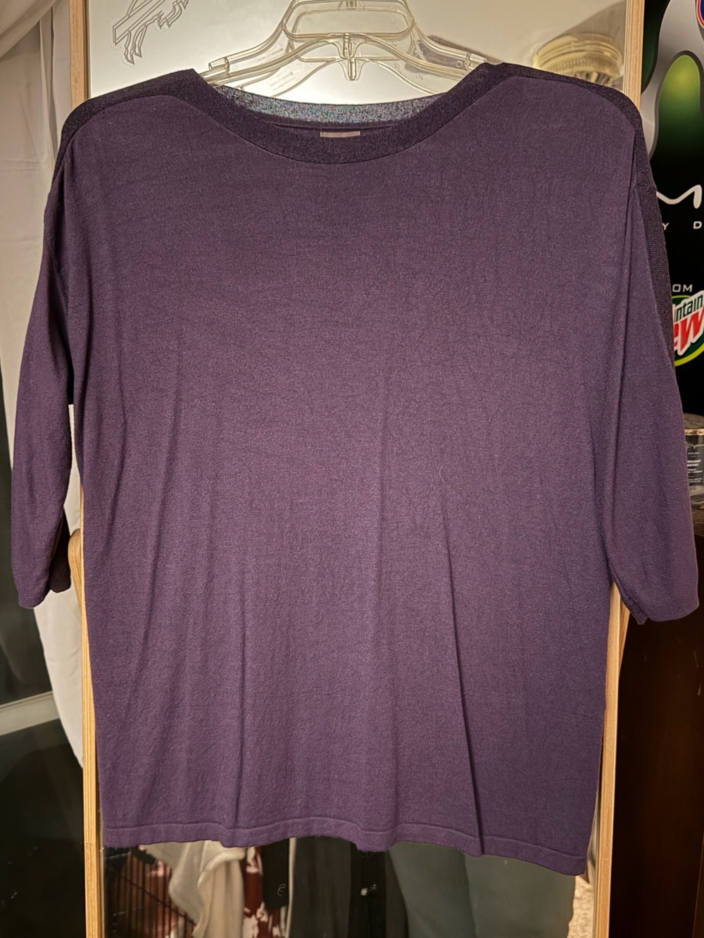 Chico's Purple Dolman Sleeve Top